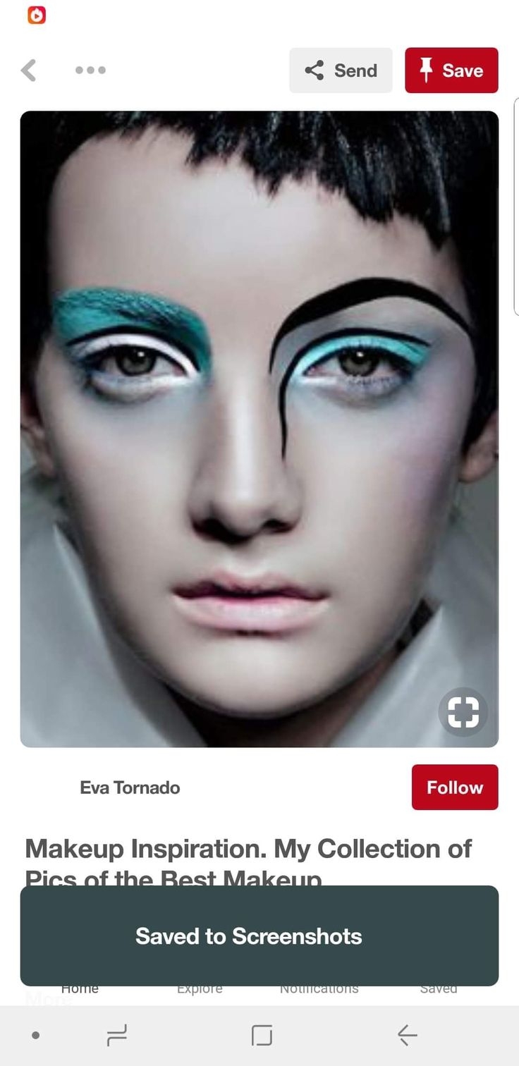 Несимметричный макияж