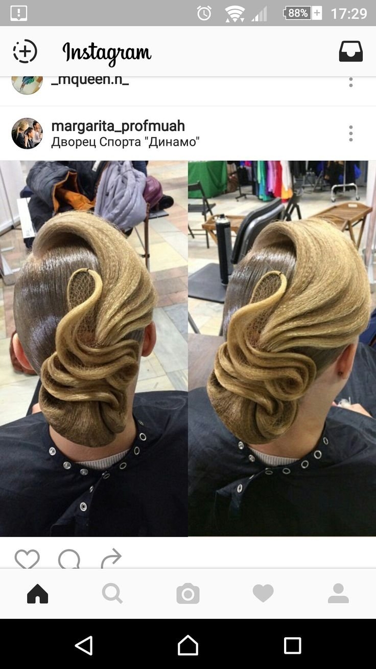 Гофре для волос прически бальные танцы