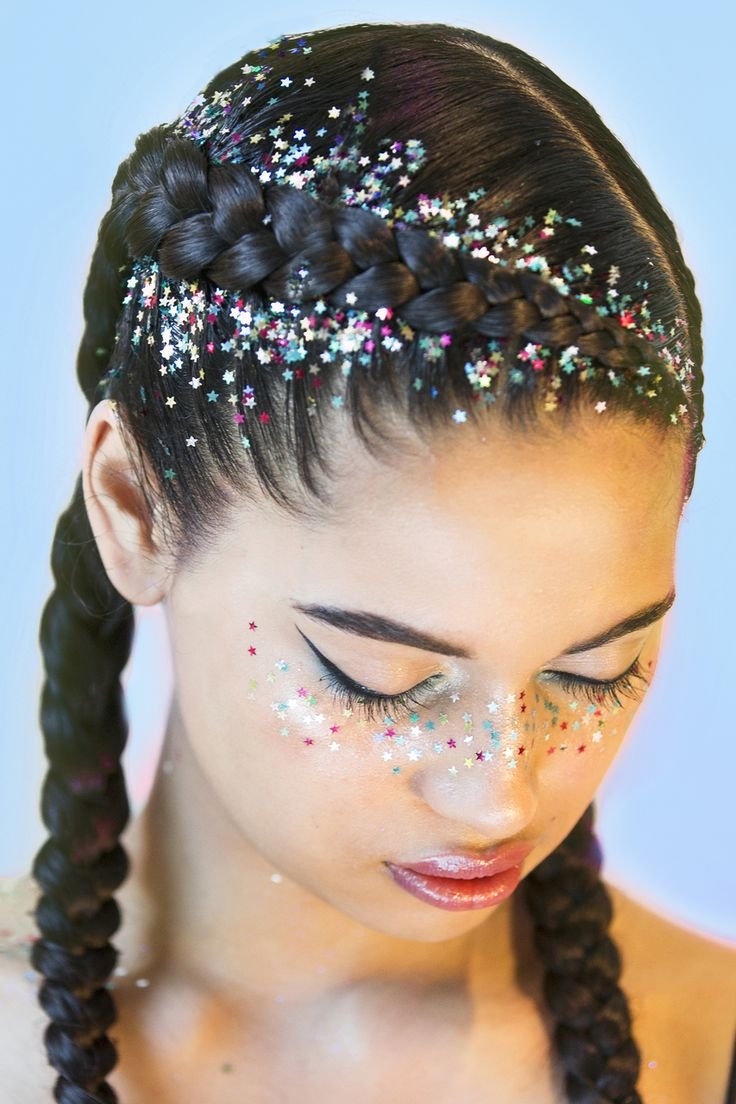 Блестки для волос