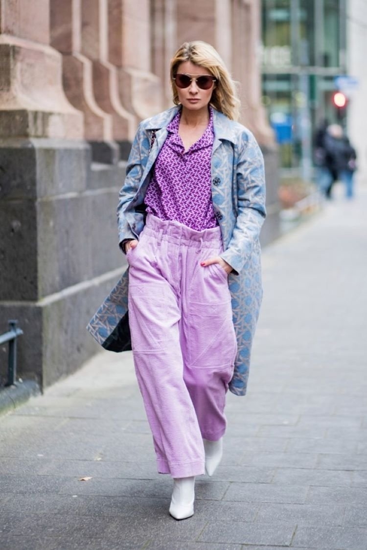 Стрит стайл лавандовый