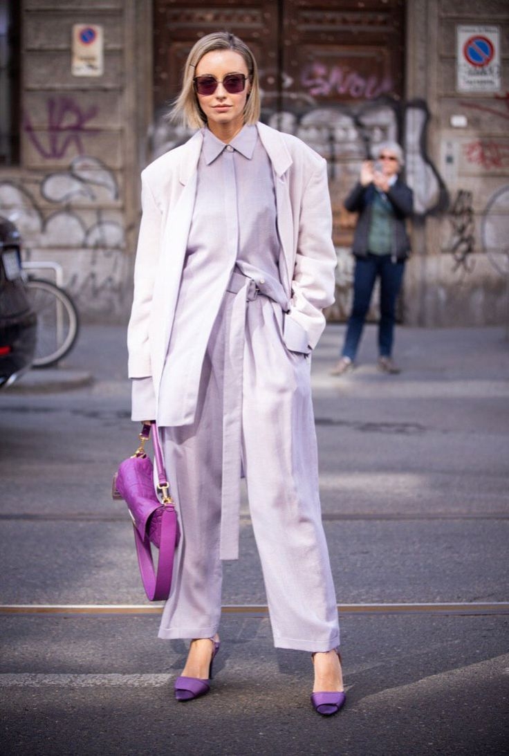 Стрит стайл лавандовый