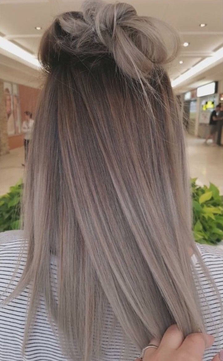 Пепельно русый балаяж