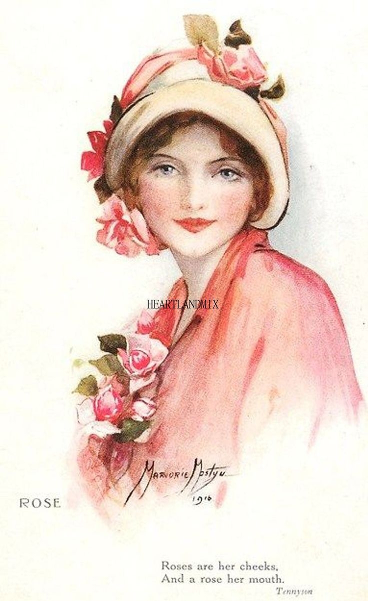 Портрет дамы ретро