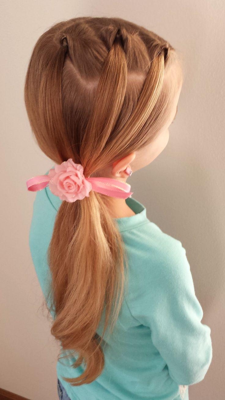 Красивые прически для девочек хвостики