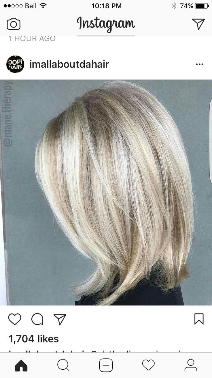 Блонд окрашивание на средние волосы