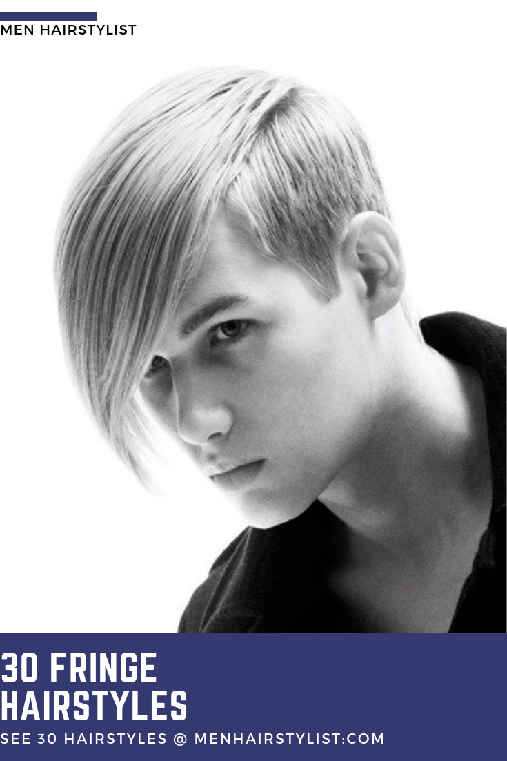 Прическа для мальчика с длинной челкой