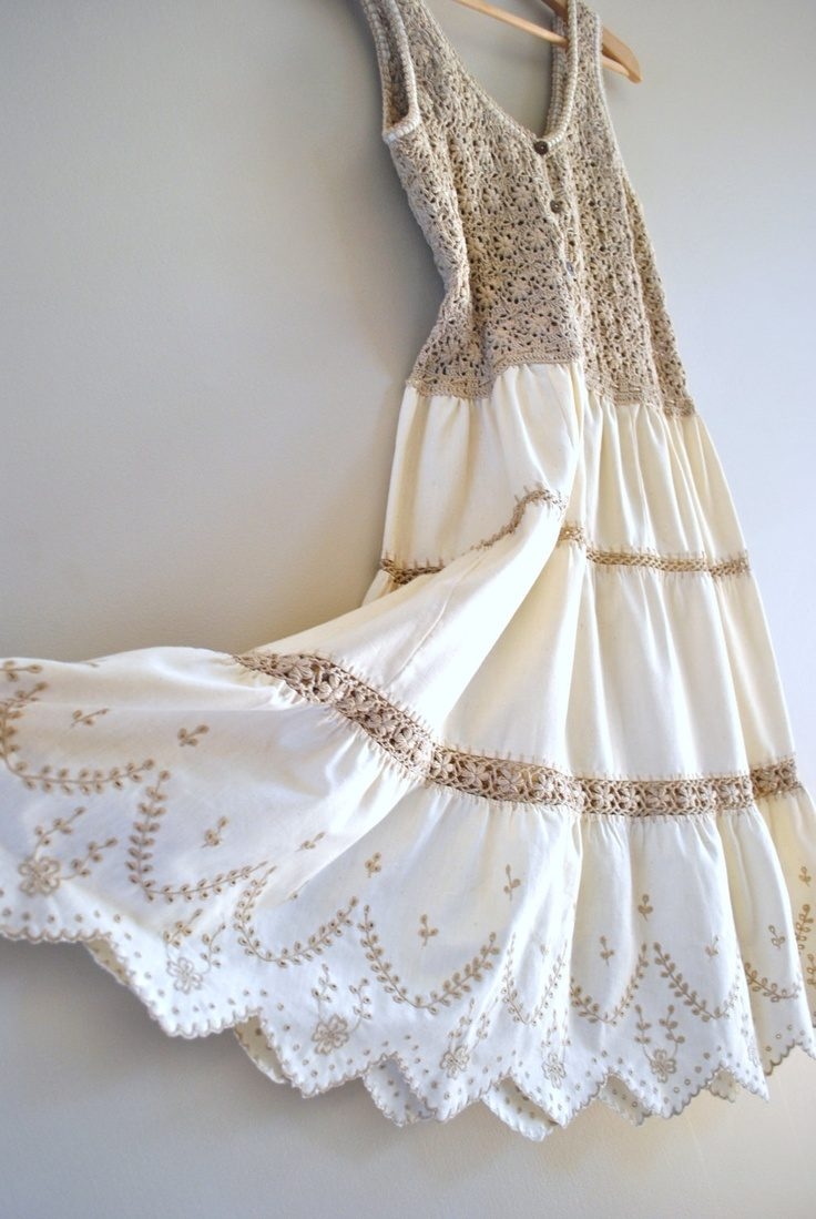 Платье с вязаным верхом