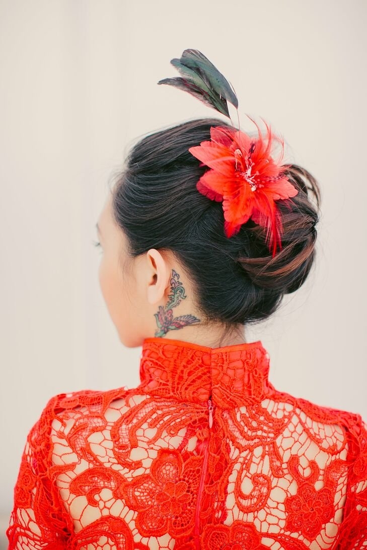 Прическа в китайском стиле