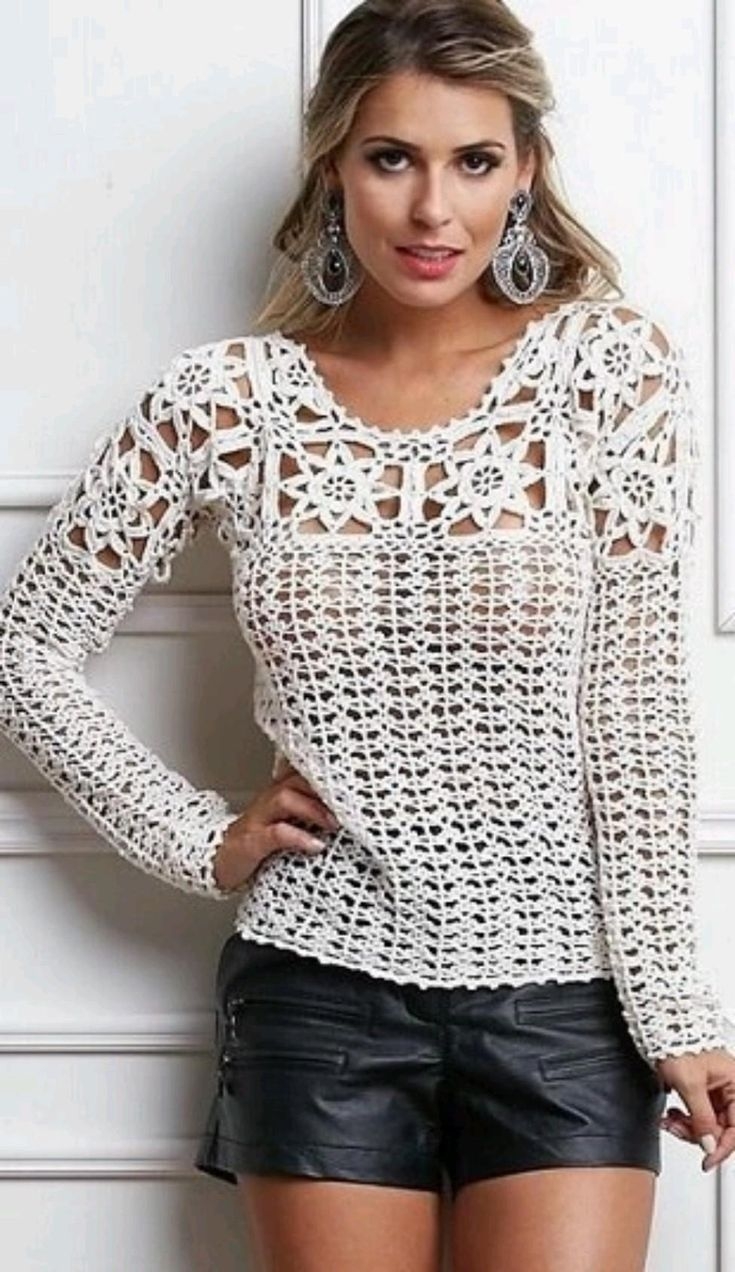 Блузка крючком