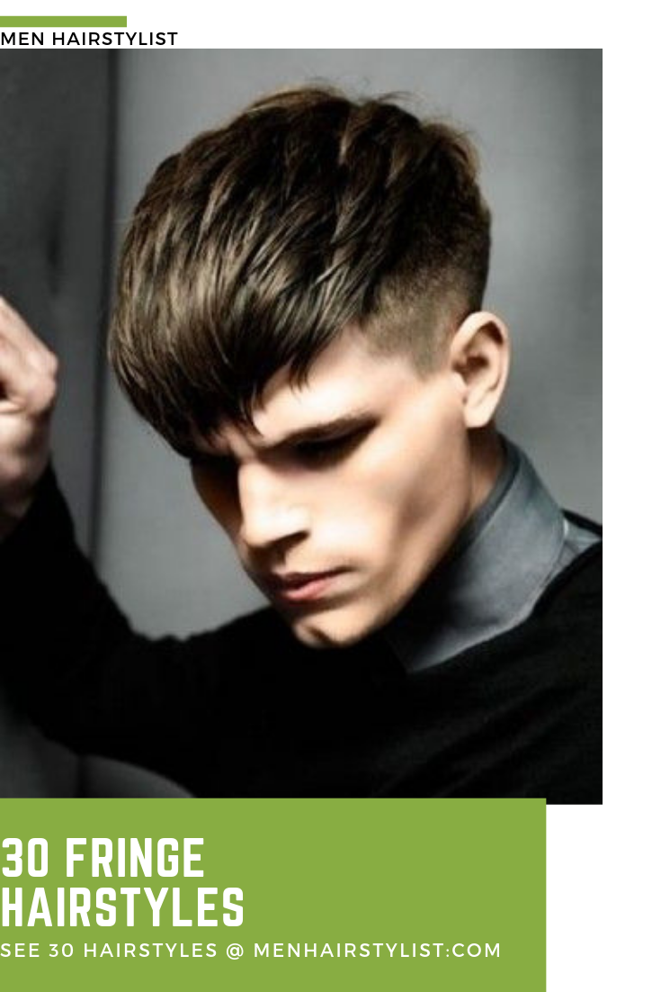 Мужские стрижки с челкой вниз