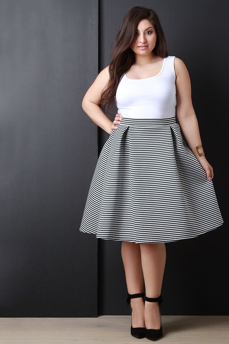Юбки для полных девушек