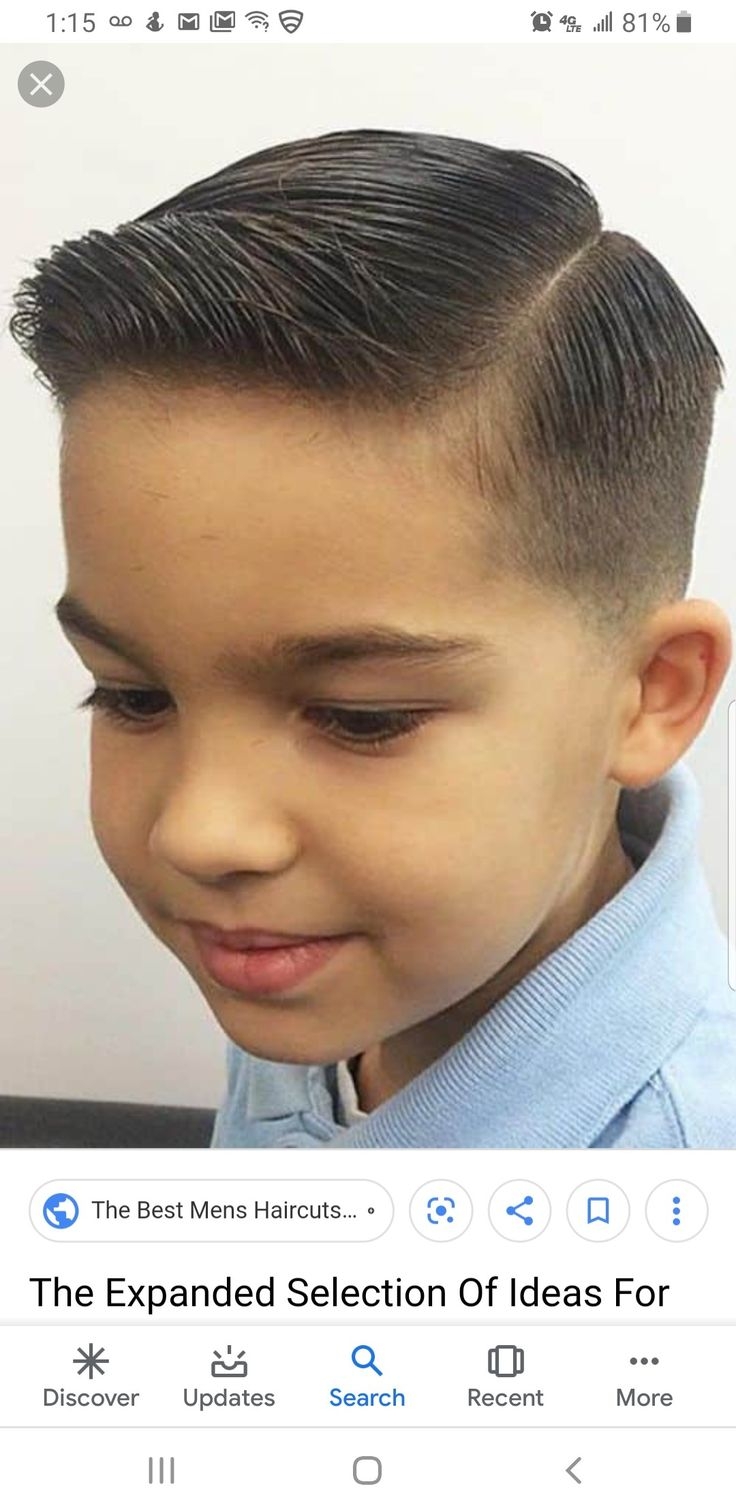 Стрижка горшок для мальчика модная