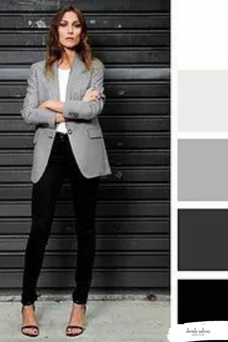 Ахроматические цвета в одежде