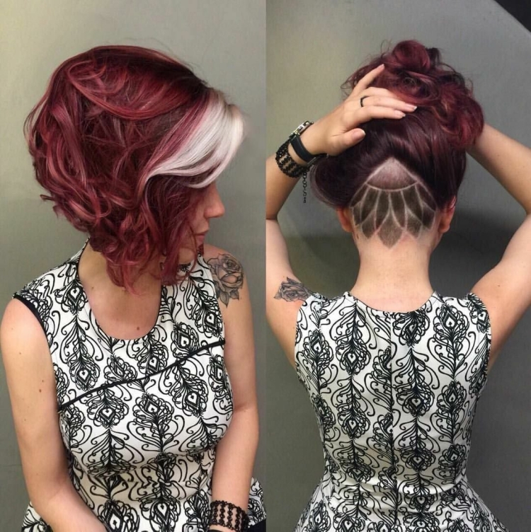 Каре с выбритым затылком