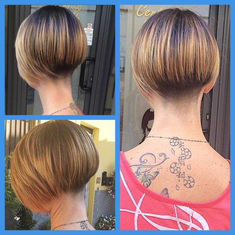 Стрижка каре-Боб с выстриженным затылком