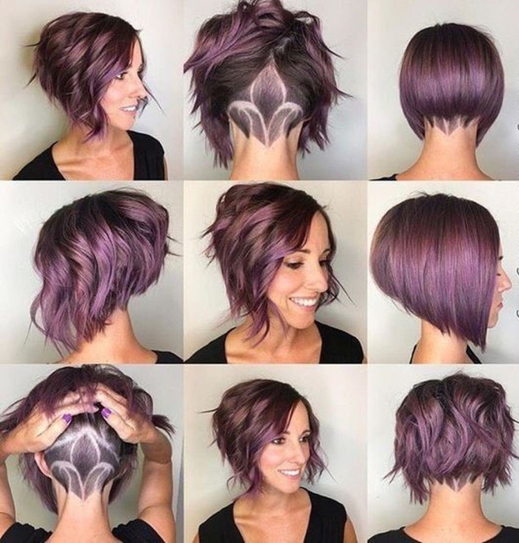 Стрижка каре Боб на удлинение с выбритым затылком