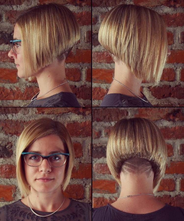 Боб каре на удлинение с коротким затылко