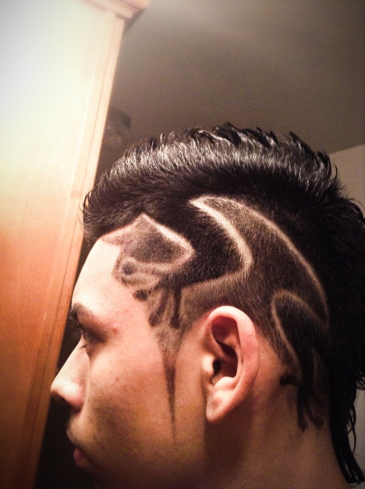 Мужские стрижки с выбритыми рисунками