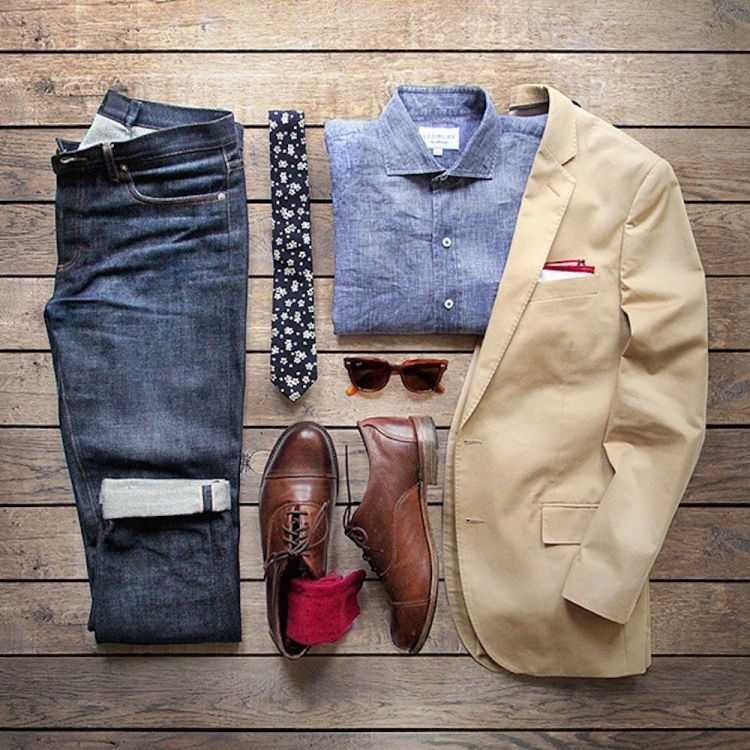 Луки мужской одежды выкладка