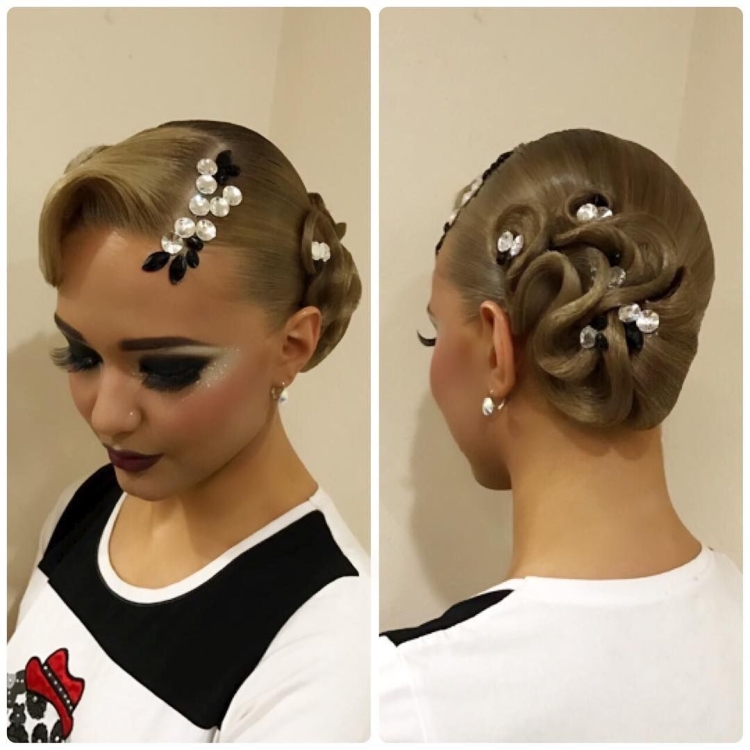 Прически для спортивно бальных танцев