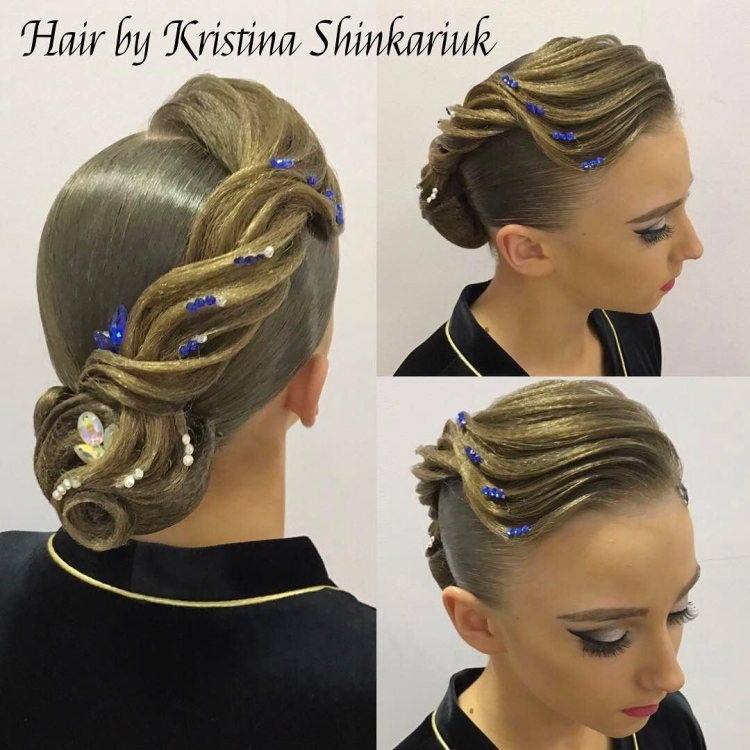 Бальная прическа жгуты