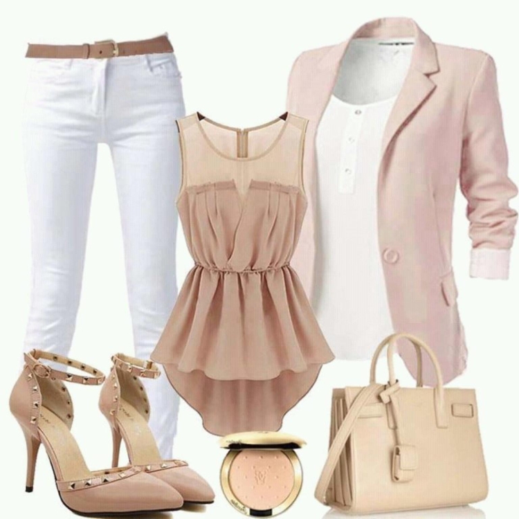 Пудровые оттенки в одежде