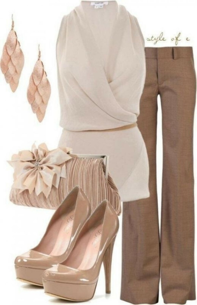 Бежевая одежда для девушек