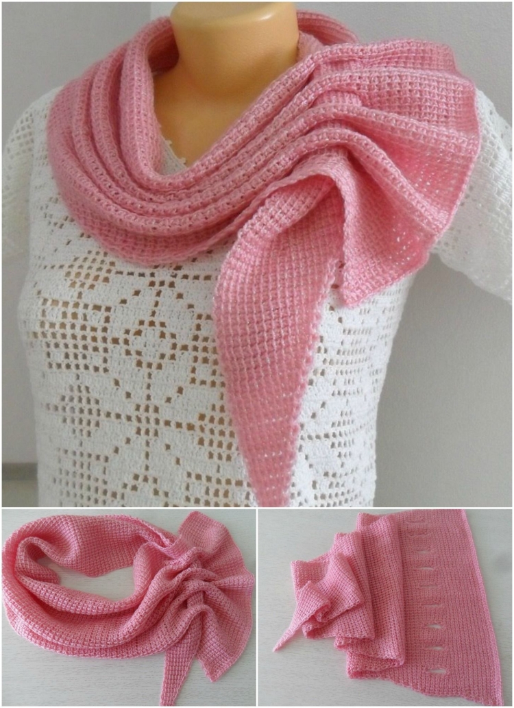 Вязание крючком Ангелина Озимок шарф