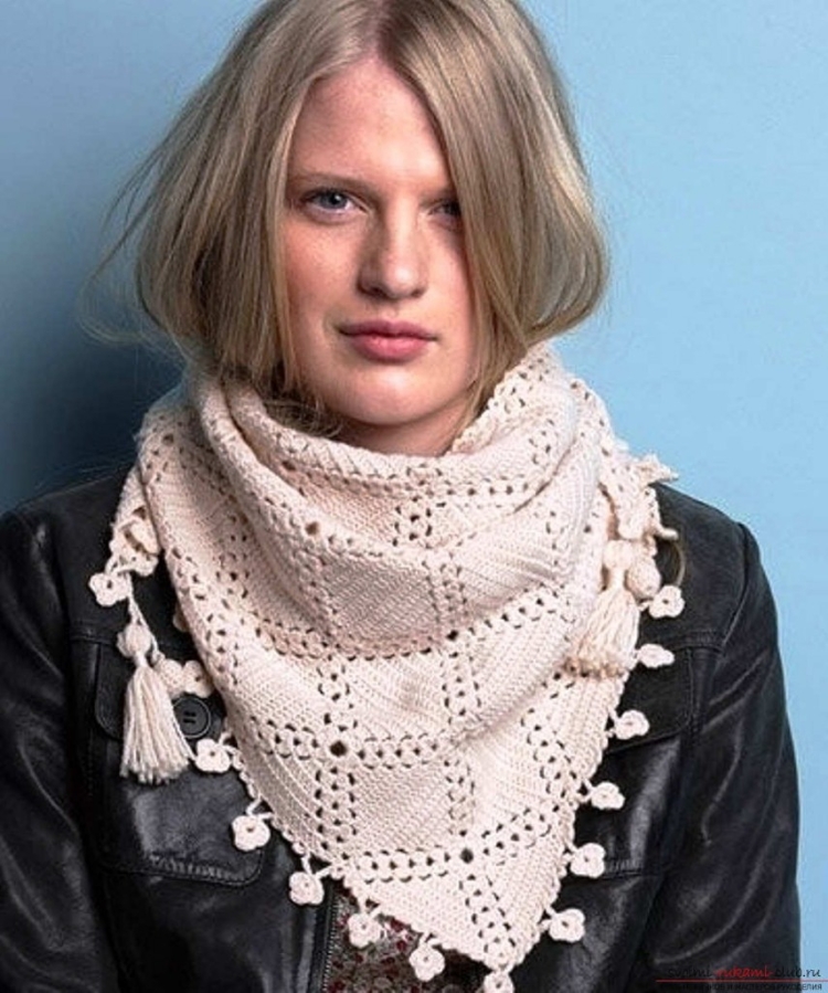 Красивые вязаные платки