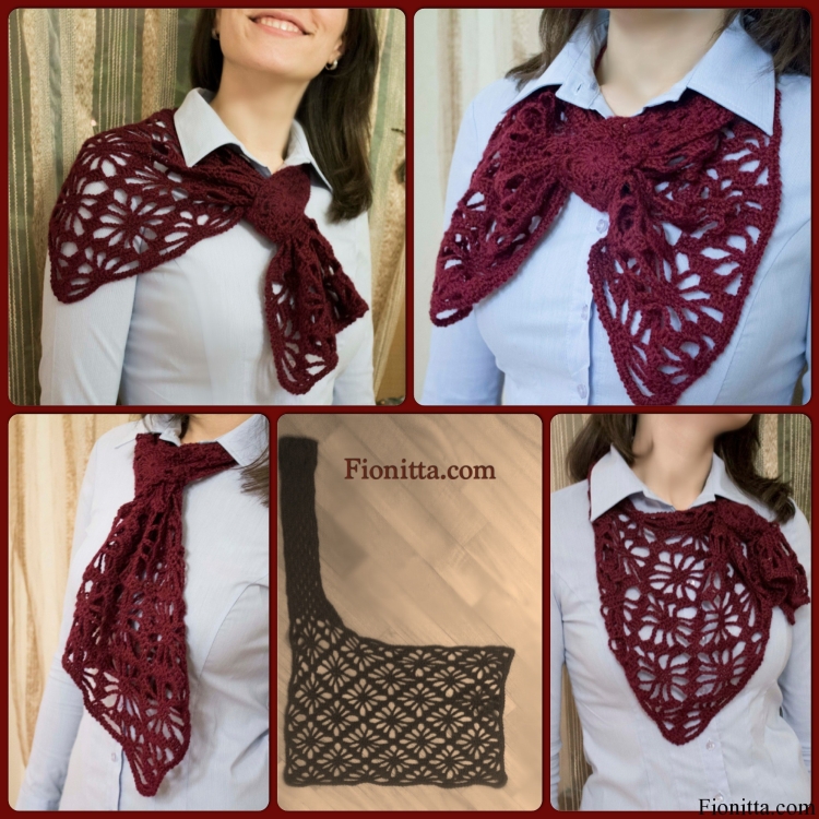 Французский платок вязаный