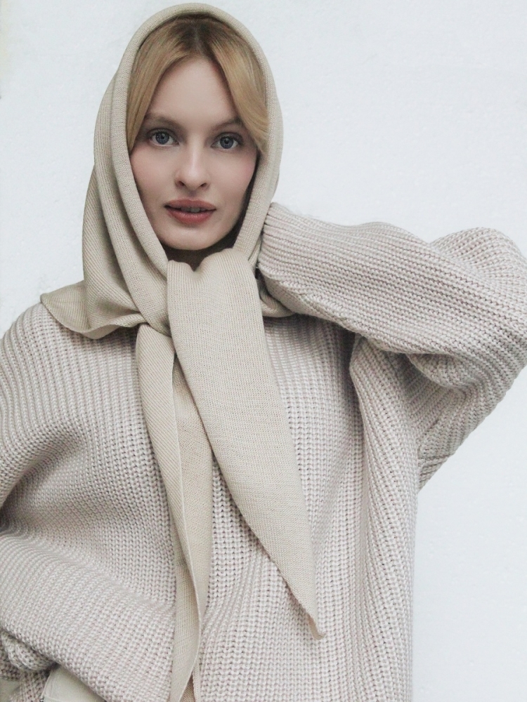 Шарф платок зимний