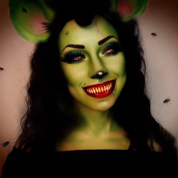 Грим на Хэллоуин крыса