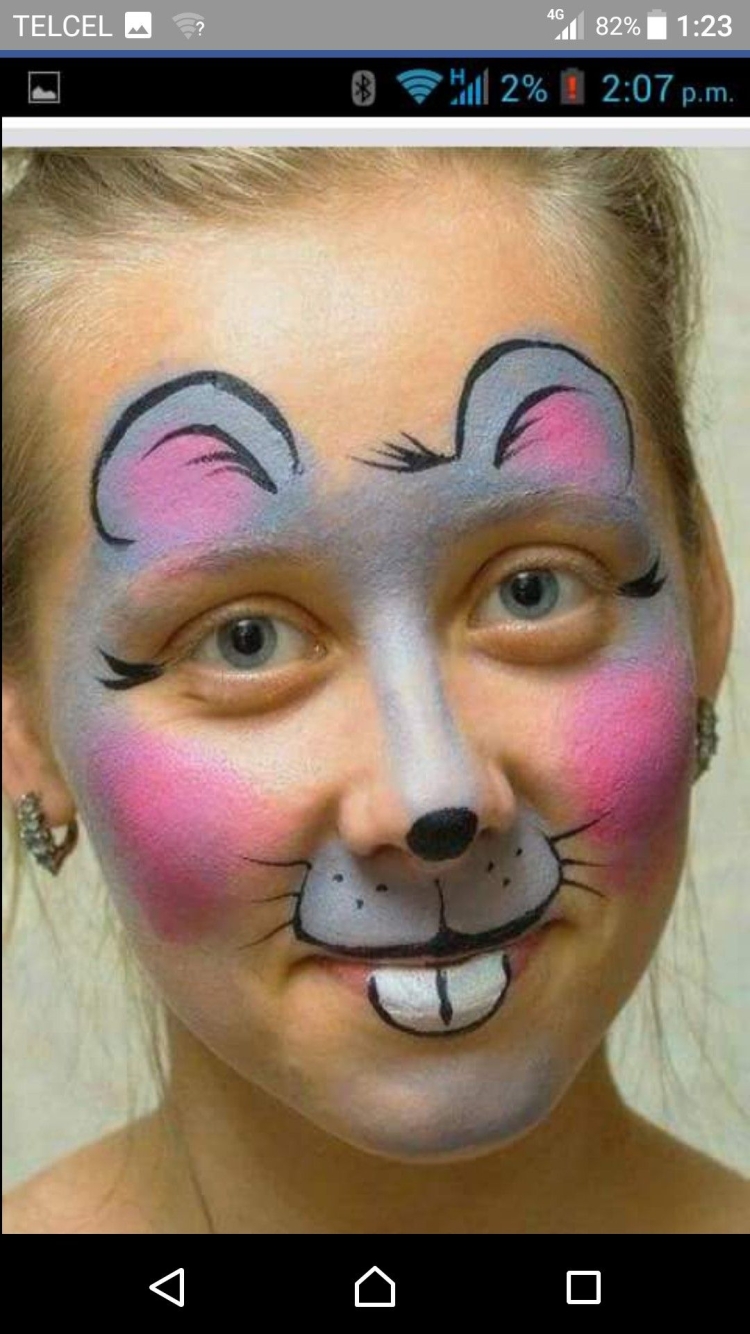 Аквагрим мышка для детей