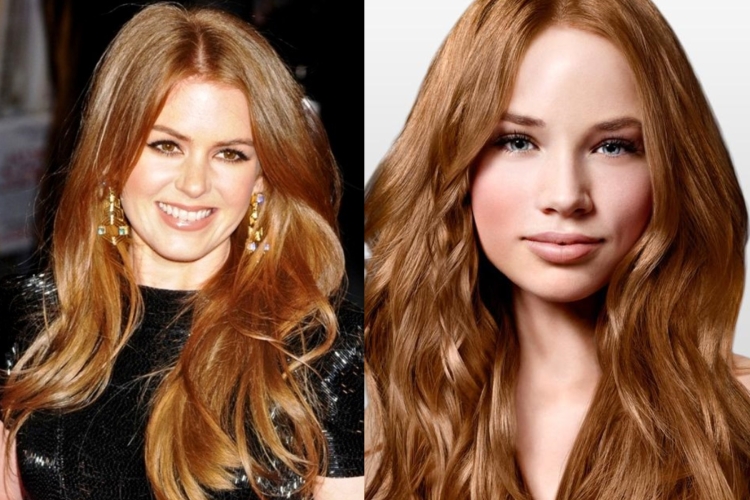 Руссо золотистый оттенок волос