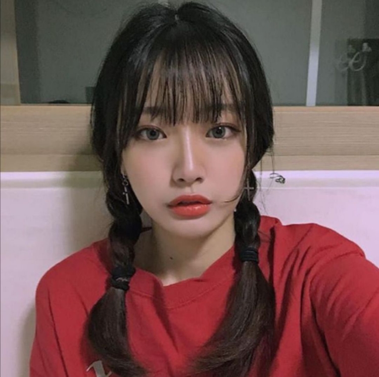 Корейская челка густая