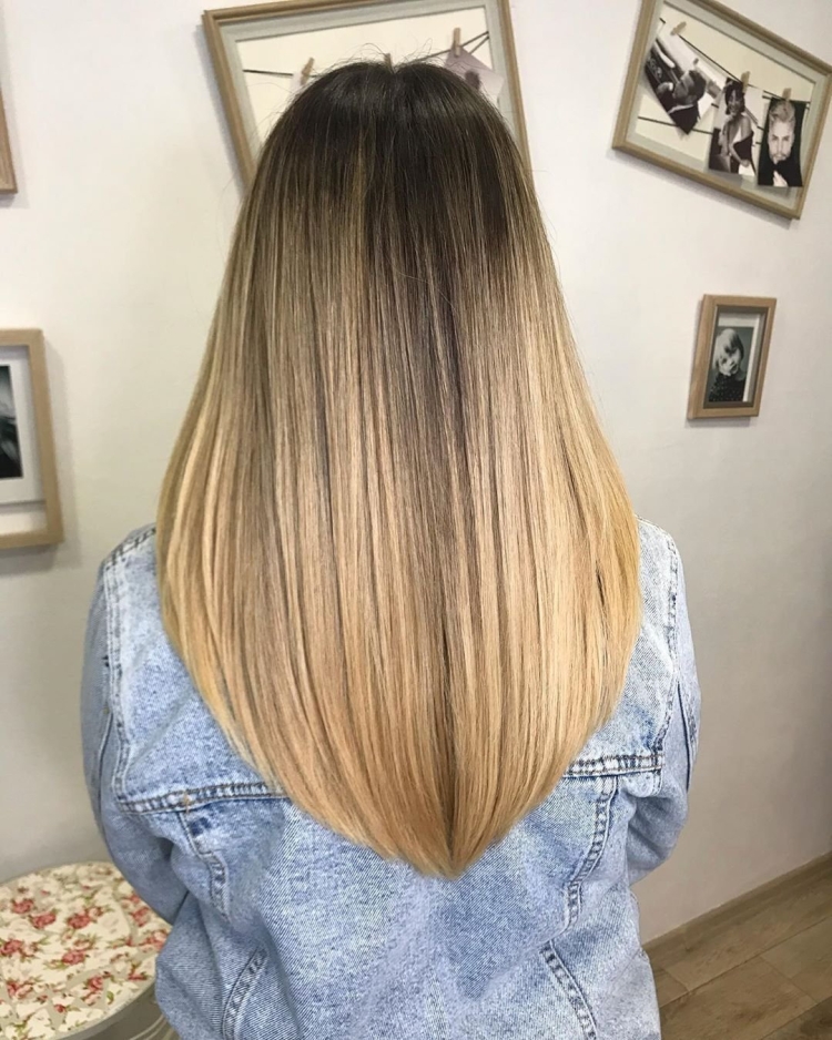 Стрижка Лисий хвост на длинные