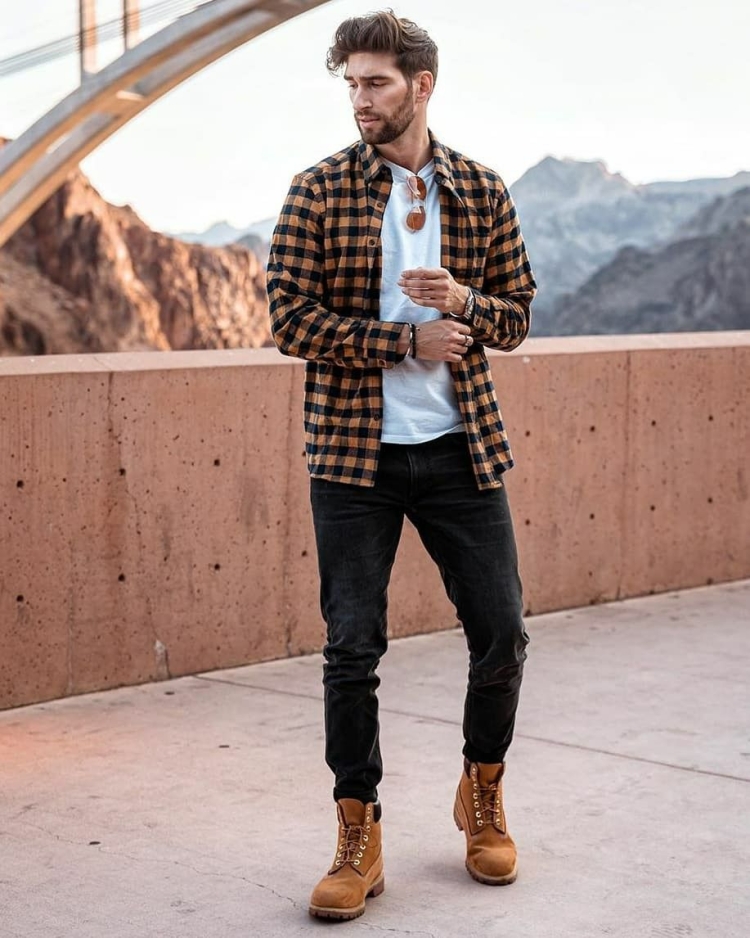 Стиль лесоруба тимберленд