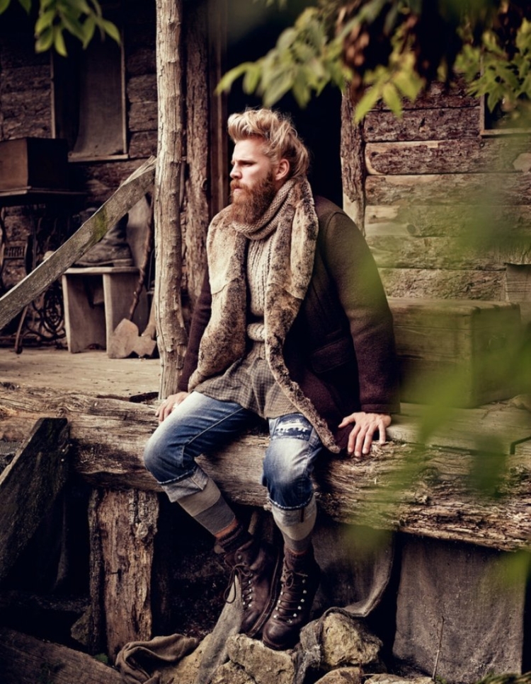 Мужская одежда в стиле викингов