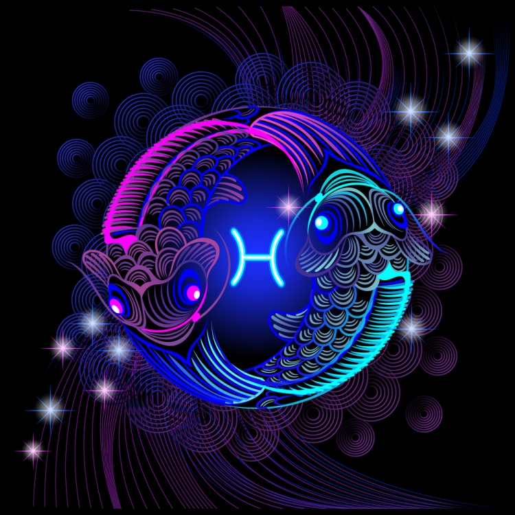 Знак рыбы красивый