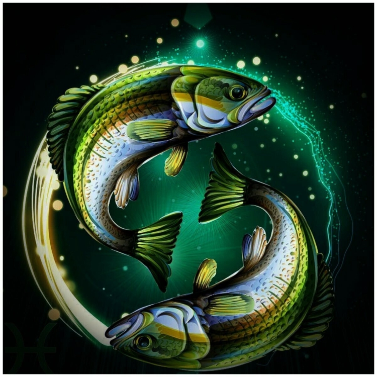 Красивый Зодиак рыбы