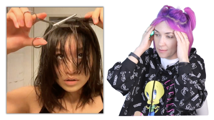 Ева Лорман покраска волос