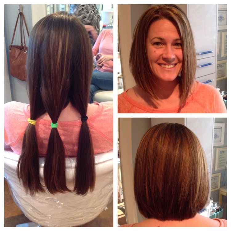 Удлиненное каре подстричь самой