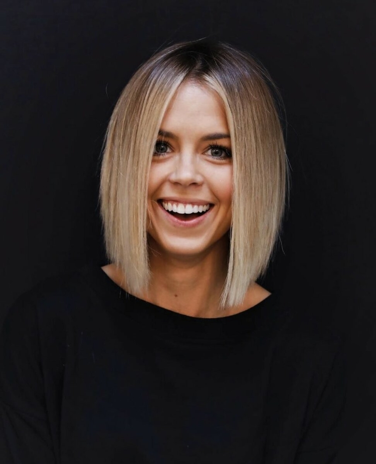 Лонг Боб ровный срез