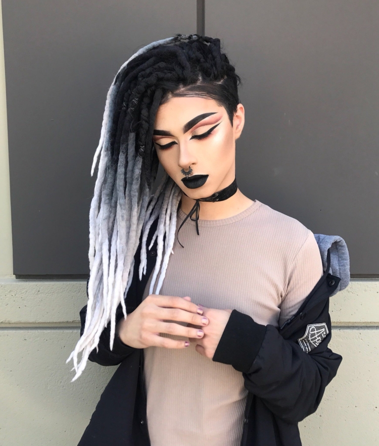 Дреды пепельного цвета мужские