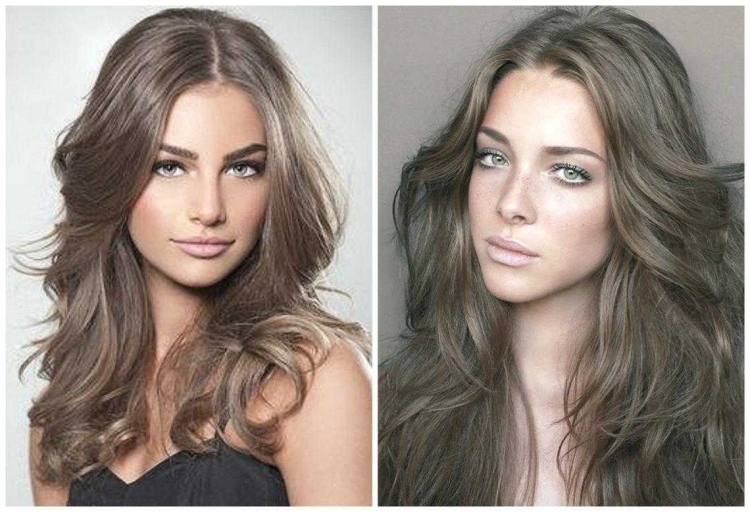 Русые волосы с пепельным оттенком и зеленые глаза