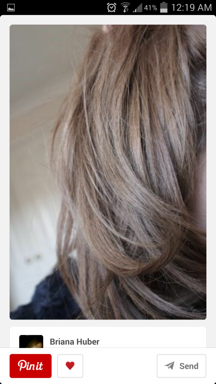 Пепельно русый перламутровый цвет волос