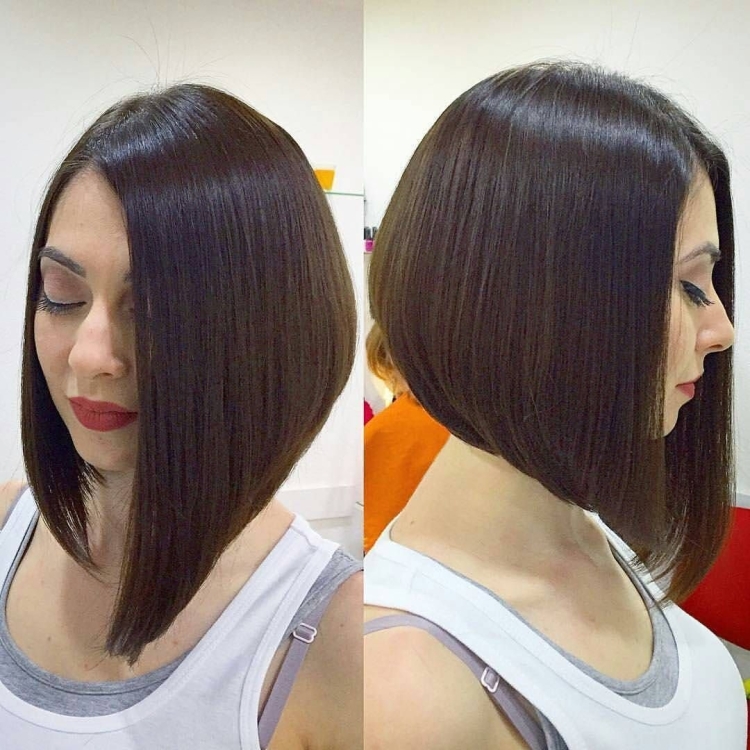 Стрижка каре с углом