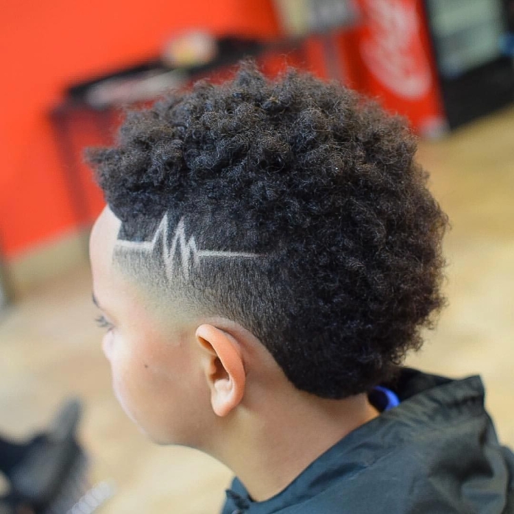 Молния стрижка