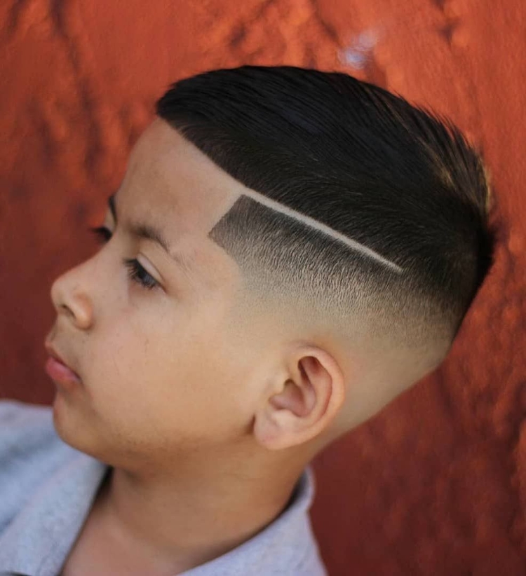 Стрижки для мальчиков с полосками