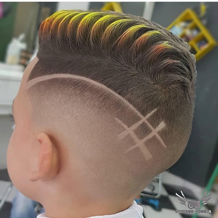 Узоры на детских стрижках